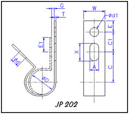 Pipe clips illustrations