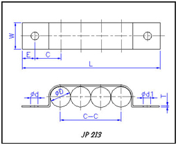 Pipe clips illustrations