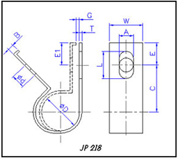 Pipe clips illustrations