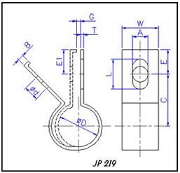 Pipe clips illustrations