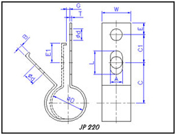 Pipe clips illustrations