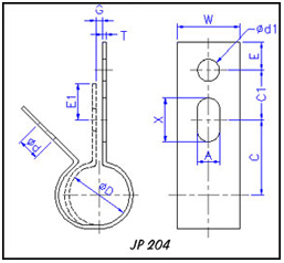 Pipe clips illustrations