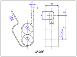 Pipe clips illustrations