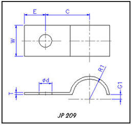 Pipe clips illustrations